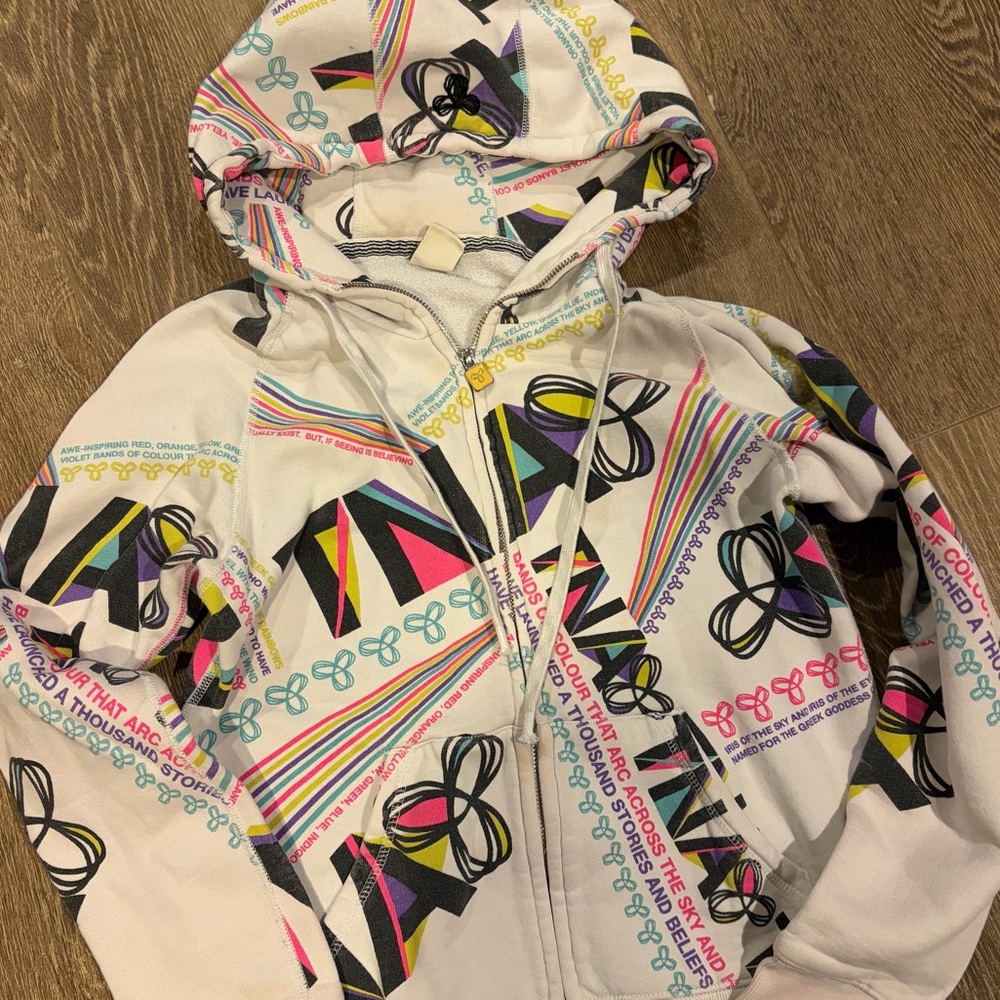 TNA Multicolor Graphic Design two end zipper hoodie